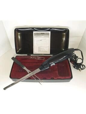 Electric knife Hamilton Beach Carving Set with Case Excellent Condition! Black